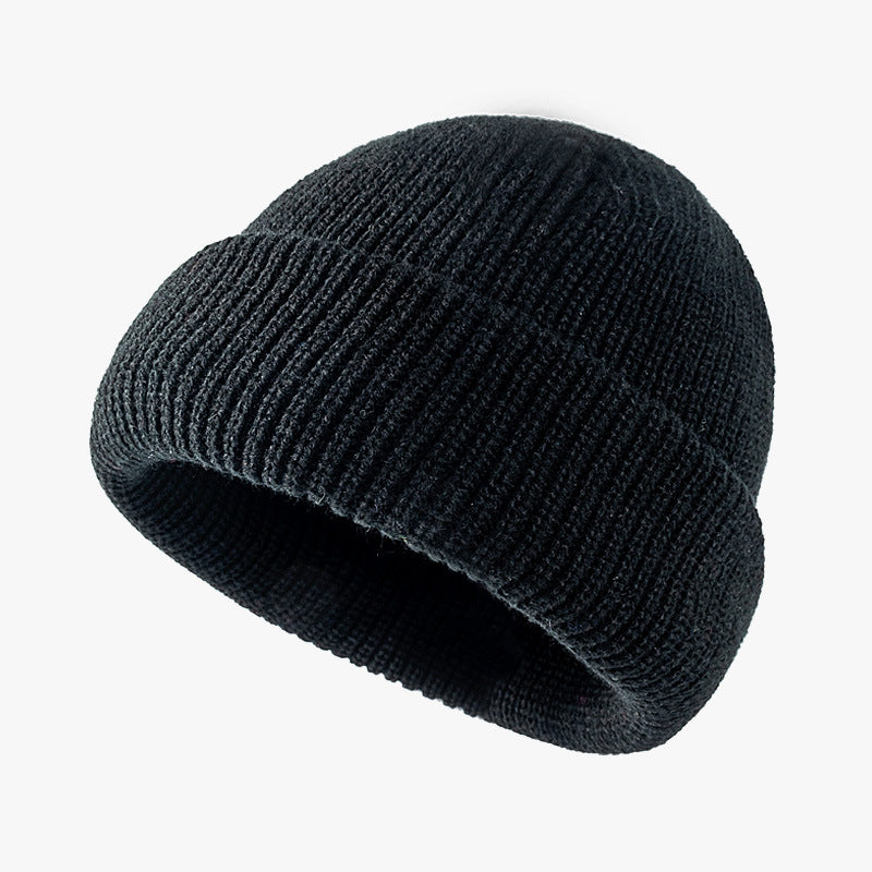 Wholesale Autumn and Winter Knitted Hats Woolen Hats Warm and Brimless Cold Hats